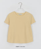Nare Basic Span Round Short Sleeve Tee