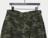 Nuring Camo Snap Button Two-Way Wide Long Pants