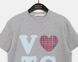 BTU Vintage Heart Check Patch Short Sleeve T-Shirt