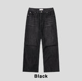 Pura Pintuck Strap Denim Pants