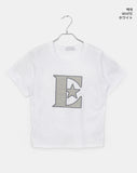 Take Check Printing Patch Short Sleeve T-Shirt