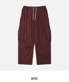 Pona Pintuck Washed Diagonal Cargo Pants