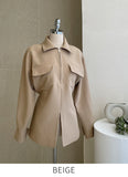 Casey Half-Open Collar Blouse