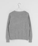 Unin Basic Color Round Neck Cardigan