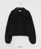 Pohoni shirring string wind jumper