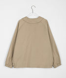 [BAONHAUS] Hydrin Pocket Round Collar Cotton Jacket