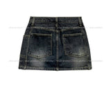 Kaeti Incision Denim Skirt Pants
