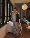 Raven Denim Crop Fur Hood Jumper