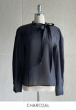 Cielve Satin Tie Blouse