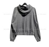 Belina pigment semi-crop hoodie