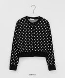 Delinelle Dot Round Cardigan