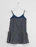 Ranmin Check Summer Sleeveless Layered One Piece