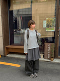 [BAONHAUS] Gilmove Layered Color Matching Long Sleeve Tee