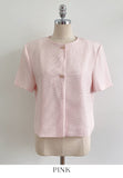 Kolb Round Neck Short Sleeve Tweed Jacket