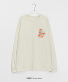 [unisex] Kiori Sun Printing Over Long Sleeve Tee