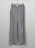 Pastel one-tuck wide slacks