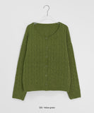 Hensoni cable round cardigan