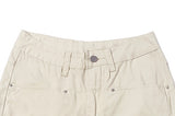 Wee Wee Cargo Pin-Tuck Wide Cotton Pants