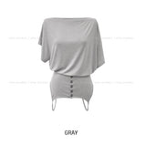 Moff Button Two-Way Sleeveless T-shirt