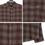 Louver pigment check shirt