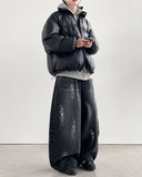 Dutch Black Balloon Wide Denim