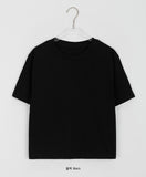 Toju Line Basic Crop Short Sleeve Tee