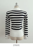 Siez Color Matching Button Collar Knit