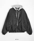 [unisex] Watts quilted hood flight jumper