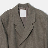Oden Wool Notched Long Coat