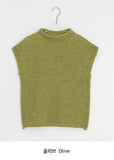 Rahini Layered Half-Neck Cap Short Sleeve Knit