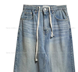 Ripple Semi Baggy Denim Pants
