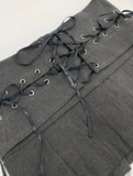 Corset Ribbon Mini Skirt