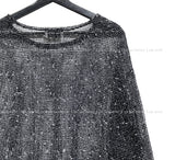 Confuse shine see-through knit