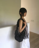 [MADE] Toyu pin tuck frill button lace sleeveless