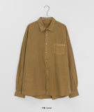 [Unisex] Kobinbaen Pocket Cotton Pigment Over Shirt