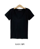 [U-BASIC] [1+1] Mitzu U-neck short sleeves