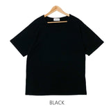 U-neck short sleeve tee