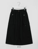 Nino banding cargo long skirt