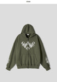 Unisex Devil Overfit Hooded Zip-Up