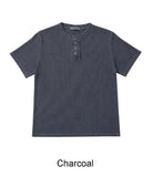 Lennon Pigment Henley Neck Short Sleeve Tee