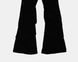 [MADE] Jahu Studded Shirring Bootcut Cotton Long Pants