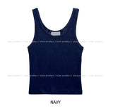 [U-BASIC] Fit Body U-neck Ribbed Sleeveless