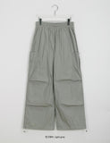 Mondue Banding String Parachute Cargo Pants