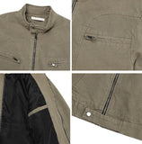 Loose Washed Biker Jacket