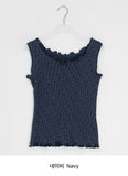 Uta Wavy Flower Punching Layered Sleeveless