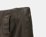 [Belt SET] Lore Washed Unbalance Midi Skirt