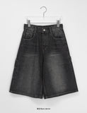 Melos Carpenter Denim Bermuda Pants