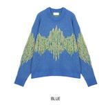 Noise Mohair Jacquard Over Knit