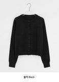 Hayushi Round Neck Button Cardigan