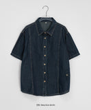 Indas Vintage Denim Short Sleeve Shirt